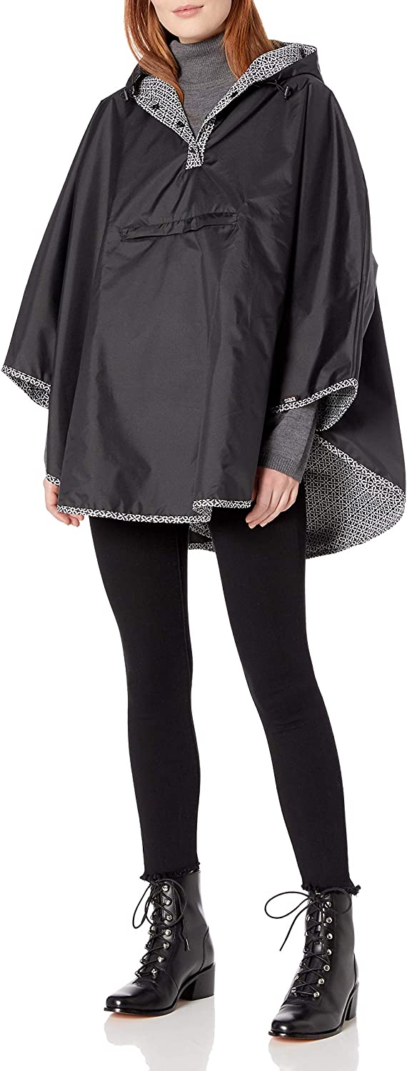 Totes Women's Reversible Rain Poncho
