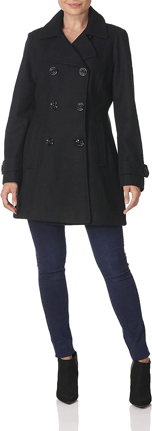 Anne Klein Women's Classic Double Breasted Coat