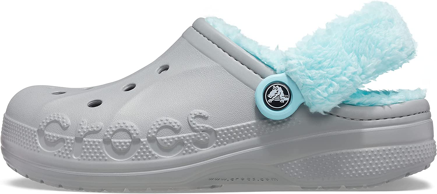 Crocs Unisex-Adult Men's and Women's Baya Lined Fuzz Strap Clog
