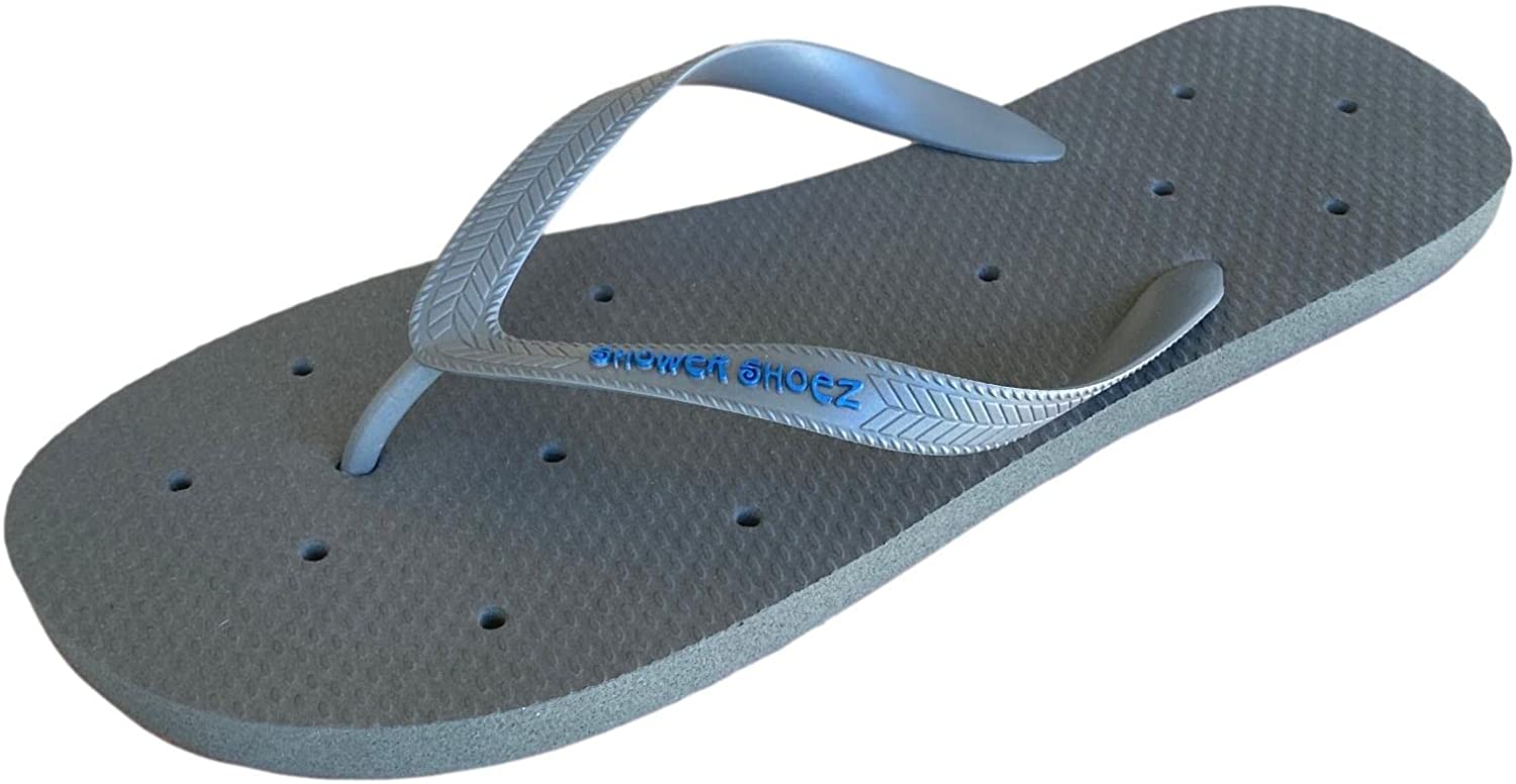 Shower Shoez Men's Non-Slip Gym Pool Dorm Water Sandals Flip Flops