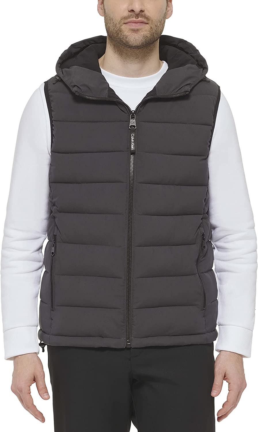 Calvin Klein Men's Core Lightweight Hooded Puffer Vest