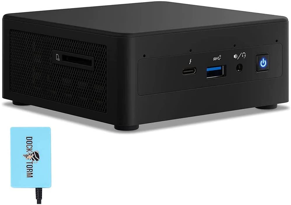 Intel NUC11PAHi5 Home & Business Mini Desktop (Intel i5-1135G7 4-Core, 16GB RAM, 256GB PCIe SSD, Integrated Graphics, WiFi, Bluetooth, 1xHDMI, 1 Mini Display Port, SD Card, Win 10 Pro) with Hub