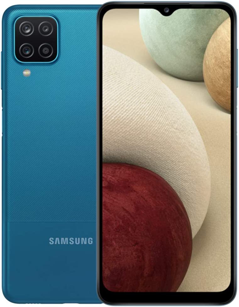 Samsung Galaxy A12 (A125M) 64GB Dual SIM, GSM Unlocked, (CDMA Verizon/Sprint Not Supported) Smartphone Latin American Version No Warranty (Blue)