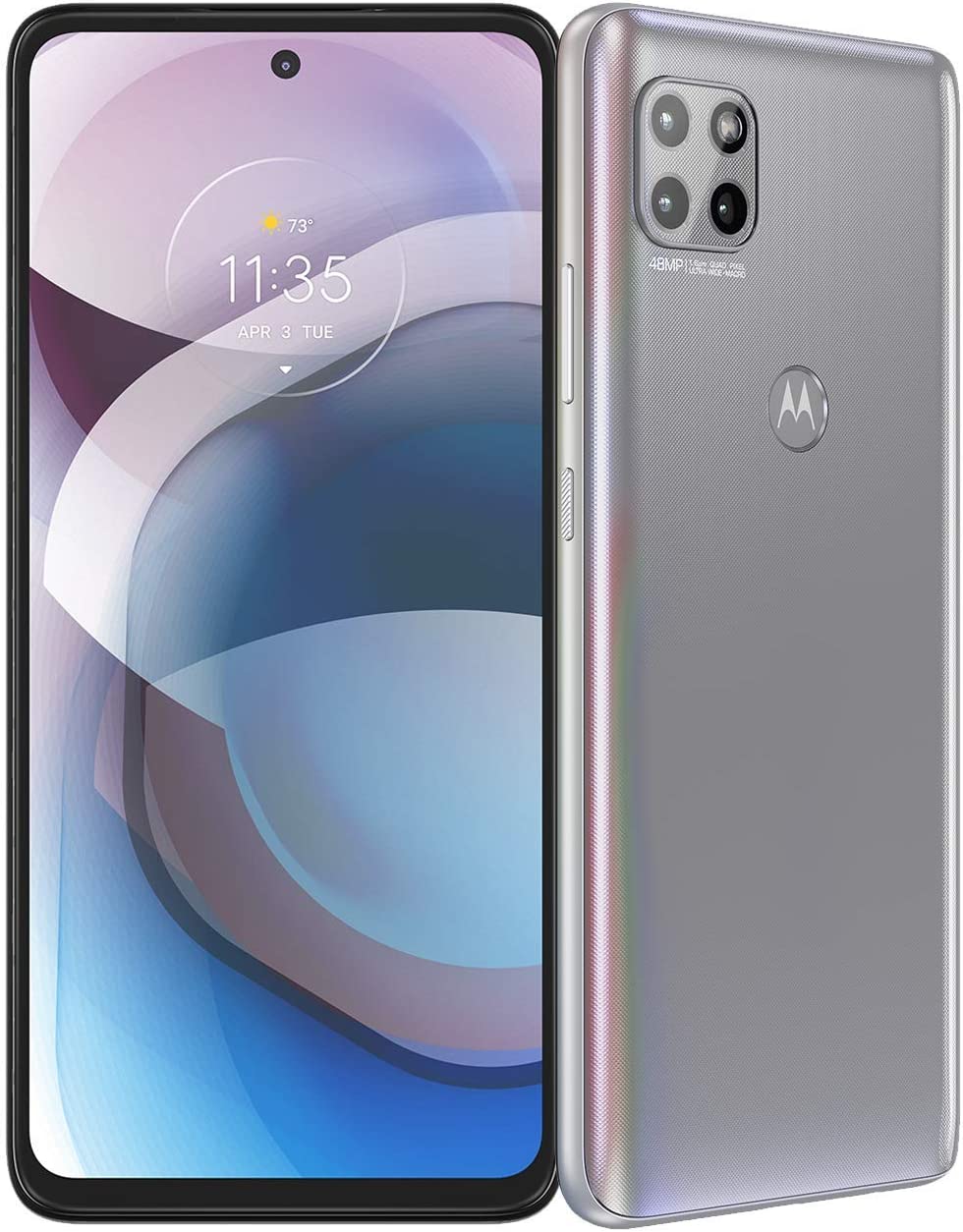 Motorola One 5G Ace | 2021 | 2-Day battery | Unlocked | Made for US by Motorola | 6/128GB | 48MP Camera | Hazy Silver