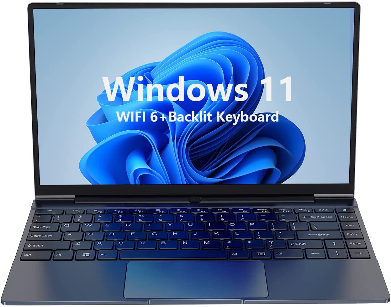 Windows 11 Laptop 14-inch, ALLDOCUBE GT Book, Intel 11st-gen JasperLake N5100, Quad Core, 12GB RAM, 256GB SSD, 14" FHD IPS Display, WiFi 6, Bluetooth 5.1, Type C, with Backlit Keyboard,Space Gray