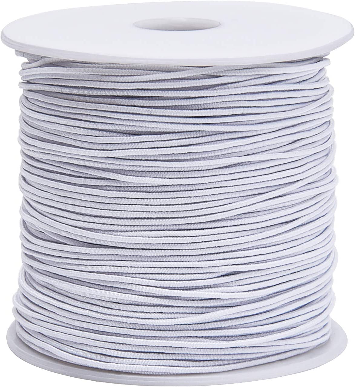 Livder 0.8 mm Elastic String Cord Thread Cords for Jewelry Making Bracelets Beading, 109 Yards, White