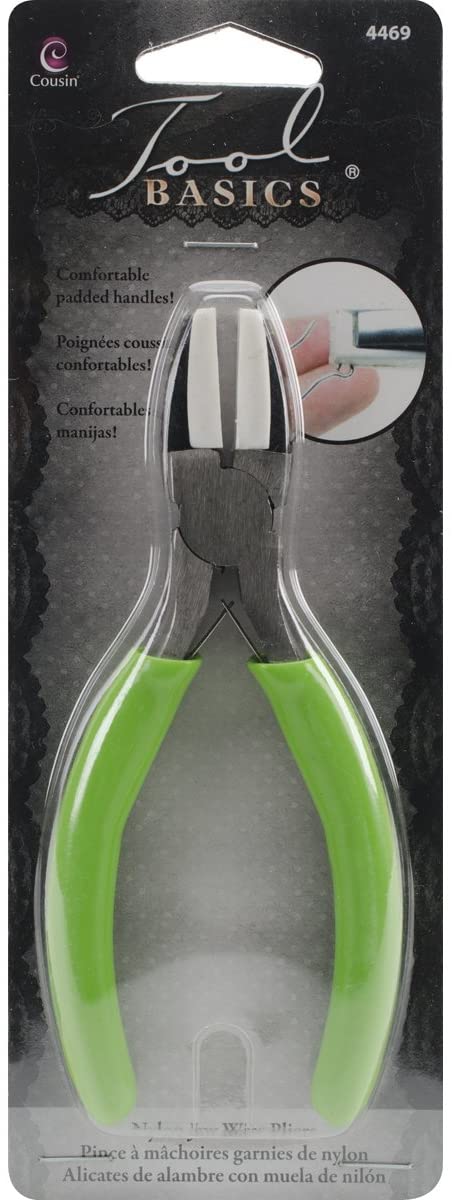 4469 Cousin Nylon Jaw Craft and Jewelry Pliers Green 5 1/2" 1