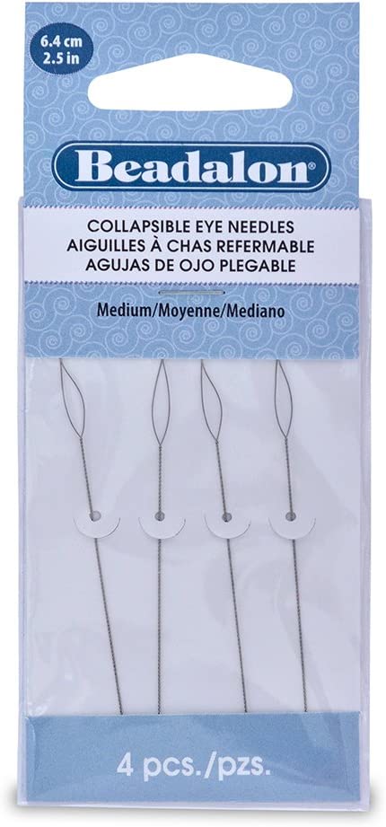Beadalon Collapsible Eye Needles 2.5-Inch Medium