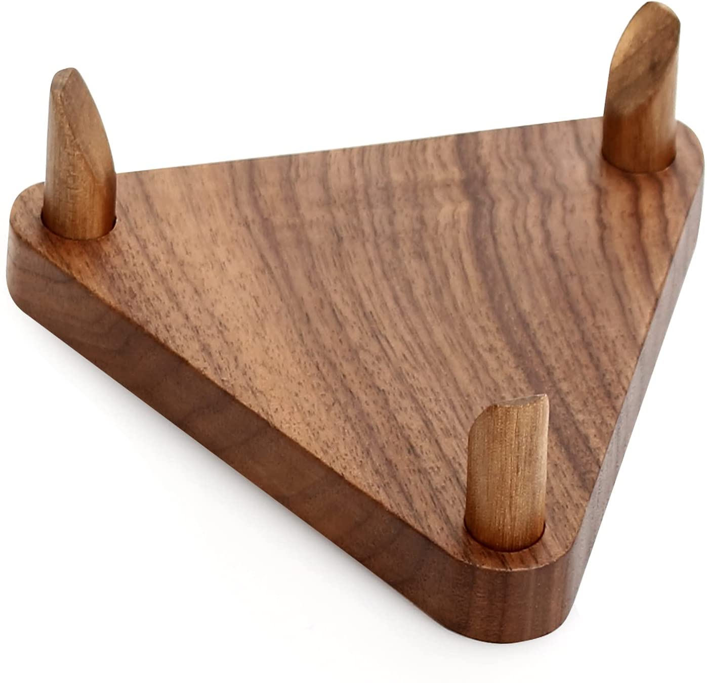 LuxRound Ball Stand Holder Display Stand for Basketball Football Soccer Holder Rack Autographed Ball Memorabilia Display Case Solid Walnut Wood Made Ball Display Stand