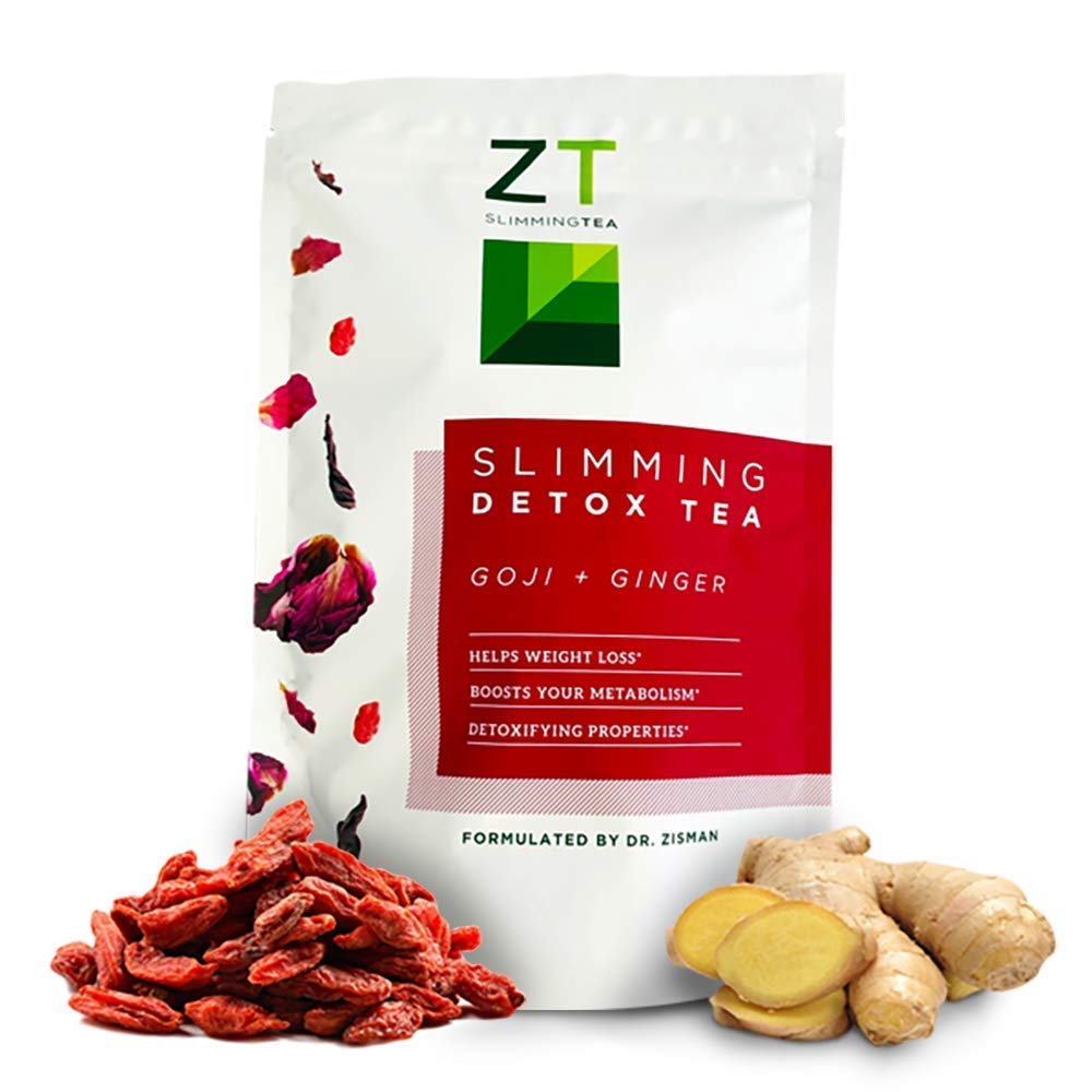 Dr. Zisman ZT Slimming Tea - Goji-Ginger Detox Blend - Healthy Weight Management Organic Herbal Tea Organic for Cleanse, Enhance Your Metabolism Naturally (Loose Leaf)