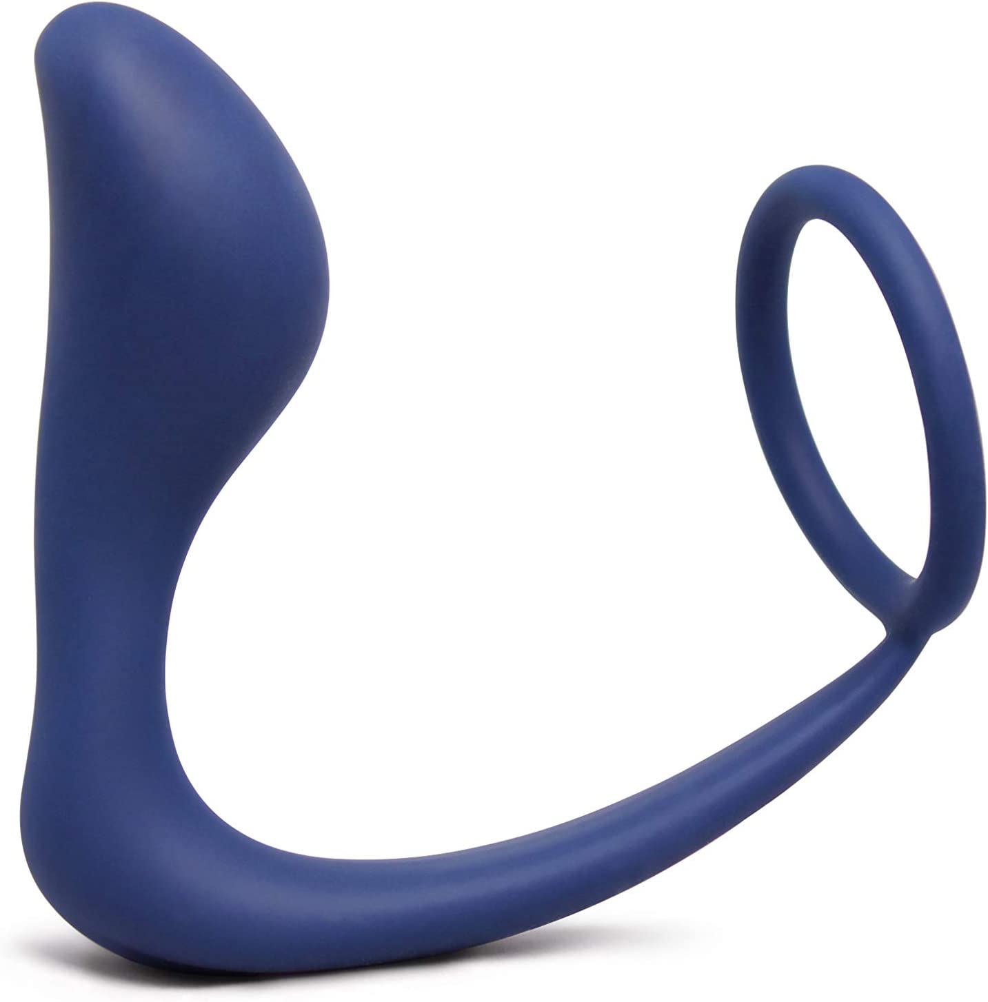 Lynk Pleasure Products Anal Orgasm Performance & Erection Enhancing Cock Ring and Anal Plug Combo - Pure Silicone - Navy Blue Fantasy Sex Toy