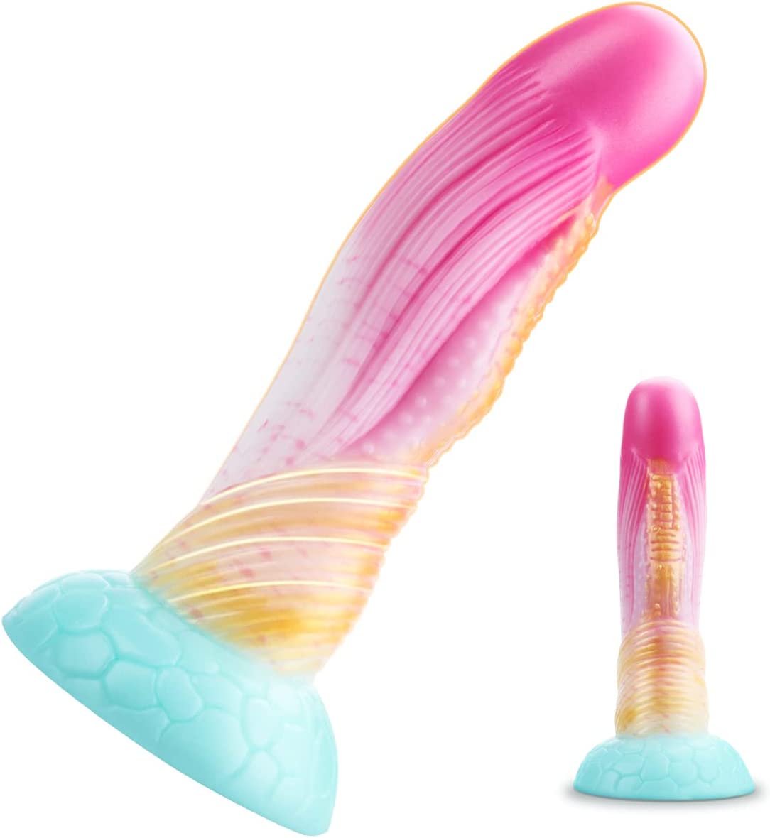 8.5" Fantasy Realistic Dildo, Ultra-Soft Monster Dildos with Large Suction Cup for Hands-Free Play, Lifelike Thick Dragon Dildo Harness Compatible Sex Toys for Men, Women G-spot & Anal Play