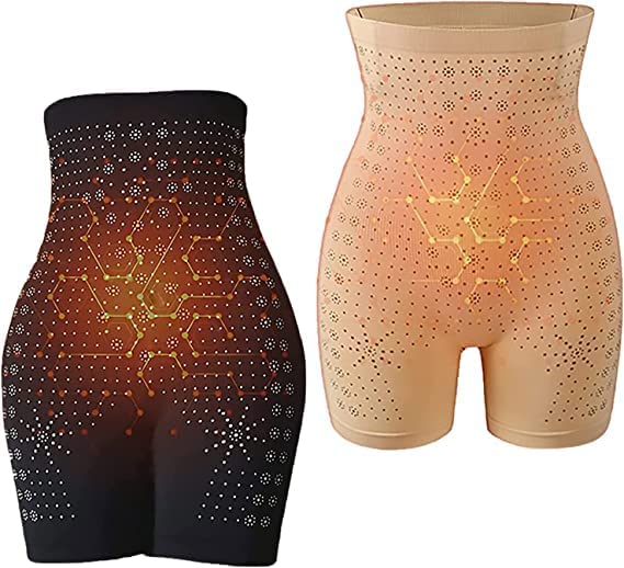 2 Pcs Far Infrared Negative Oxygen Ion Fat Burning Tummy Control & Detox Body Suit, Vaginal Tightening and Body