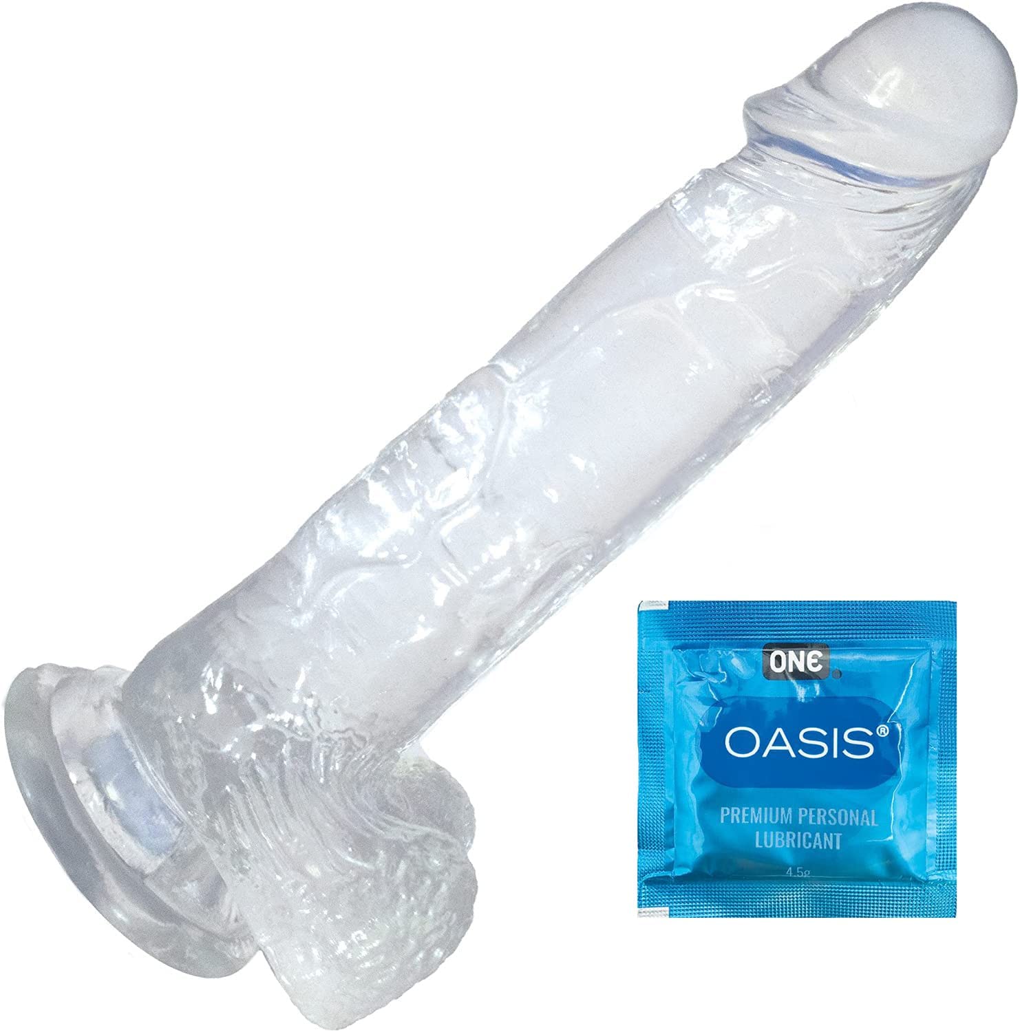 Realistic Dildo | 7 Inch Dildo Inserted | 9 Inch Dildo Full Length | Diliddo for Women Pleasure for Men Too | Strap On Dillo for Couples | Didlo with Suction Cup Base | Didlo for Men Gay | Anal Dildo