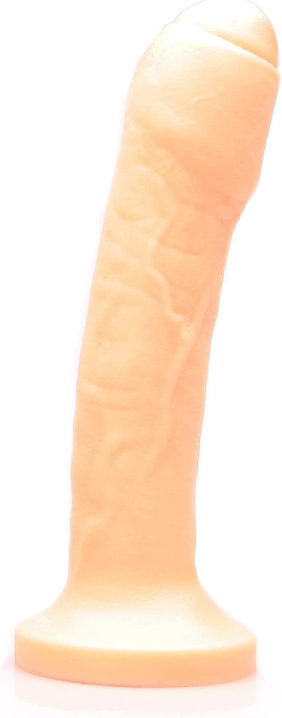 Tantus Sex/Adult Toys Uncut #2 Dual Density Uncircumcised Dildo - 100% Utra-Premium Silicone Harness Compatible, G-Spot & P-Spot Stimulation for Anal, Vaginal, Men, Women, LGBTQ - Matte, Cream