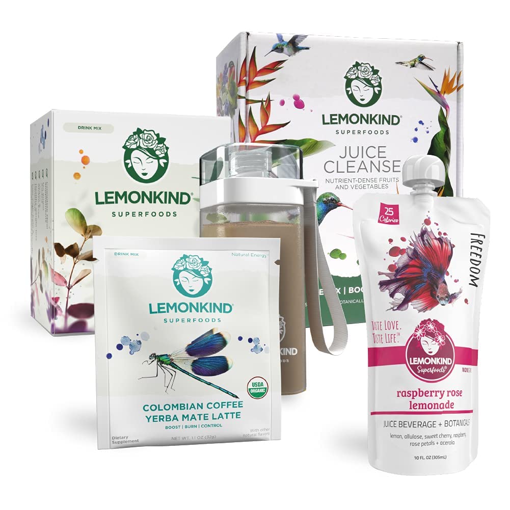 6 Day Detox & ReSTART Adaptogenic Stress-Relief & Fat-Burn Master Cleanse Bundle - 39 Servings