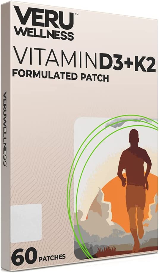 Veru Wellness D3/K2 Essential Patch - Bariatric Support Vitamins D3 K2 (60 Patches)