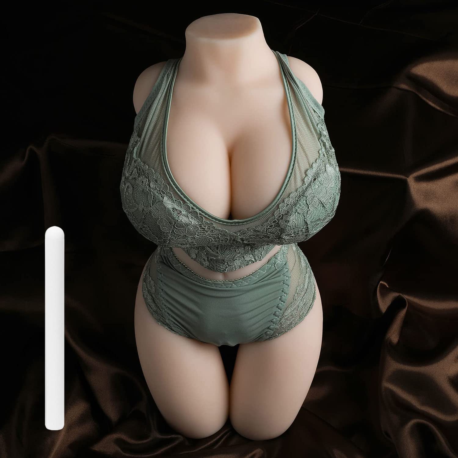 bsqipsd 8.4lb Sex Doll Torso Male Masturbator with Realistic 3D Texture Vagina and Tight Anus, bsqipsd 3 in 1 Adult Sex Toy with Big Boobs , for Vagina, Breast, Anal Sex