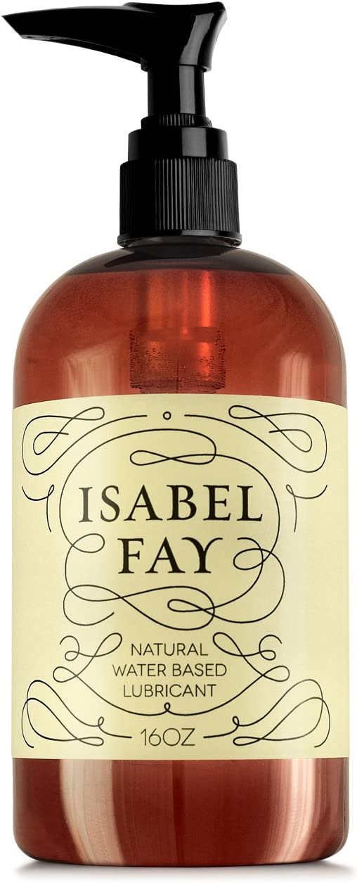 16 Oz, NO Parabens NO Glycerin, Natural Personal Lubricant for Sensitive Skin, Isabel Fay - Water Based - Best Personal Lube for Women and Men