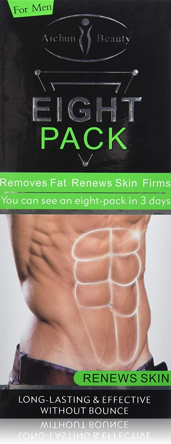 AICHUN BEAUTY Eight Pack for Men Strong Waist Manly Torso Smooth Lines Press Fitness Belly Burning Muscle Fat Remove Renews Skin Weight Loss Slimming Cream 170g