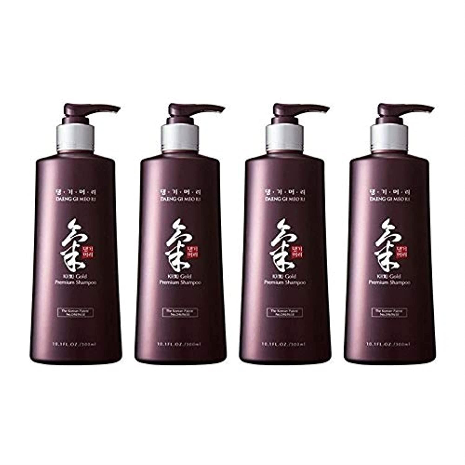 Daeng Gi Meo Ri- Ki Gold Premium Shampoo 4 set [Shampoo 500ml x4], Promoting Hair Growth, Effectively Moisture to Dry and Rough Hair, No Artificial Color