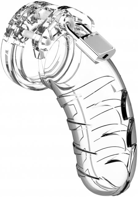 Mancage Model 4 Chastity 4.5 Inch Cock Cage - Transperant