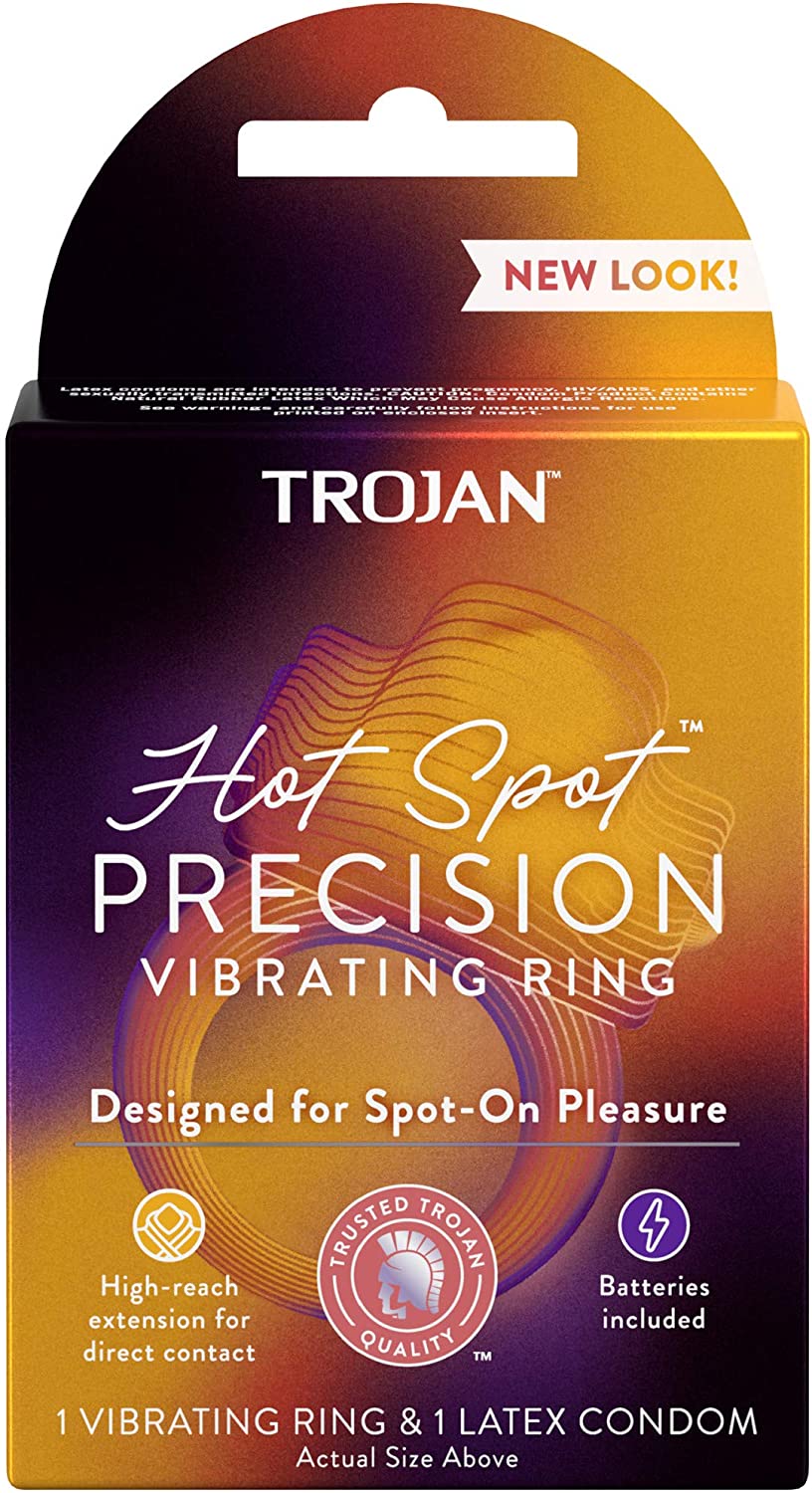 Trojan Vibrations Hot Spot Vibrating Ring Couples Massager