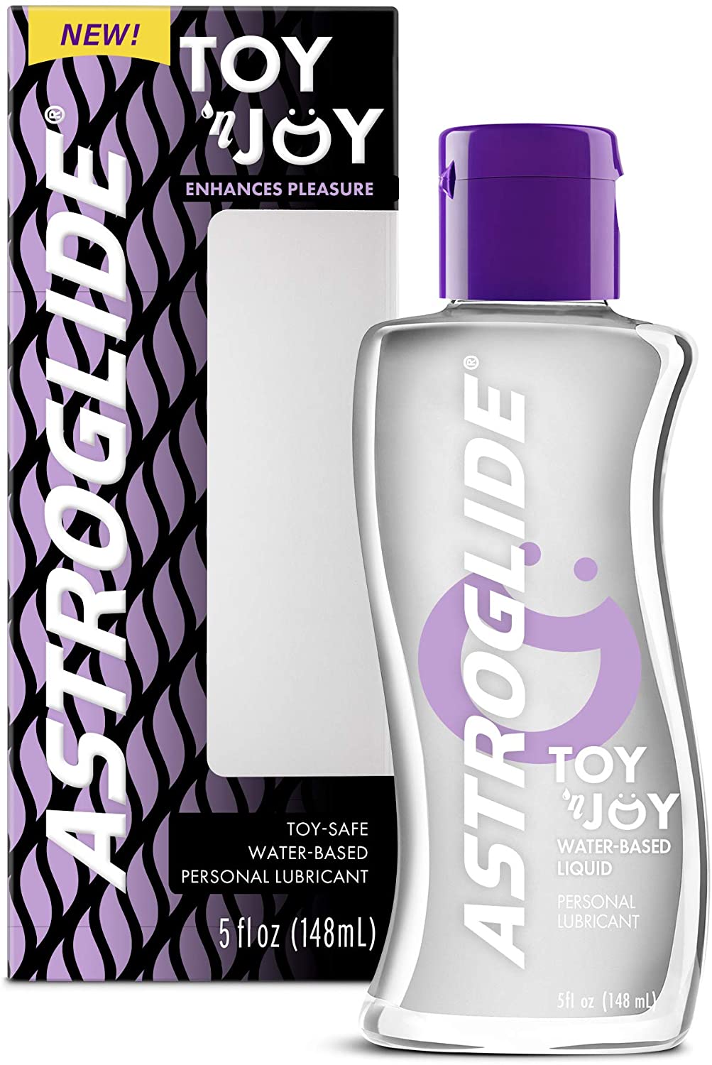 Astroglide Toy 'N Joy, Water-Based Personal Lubricant | Toy-Safe Personal Lubricant, 5 fl. oz.