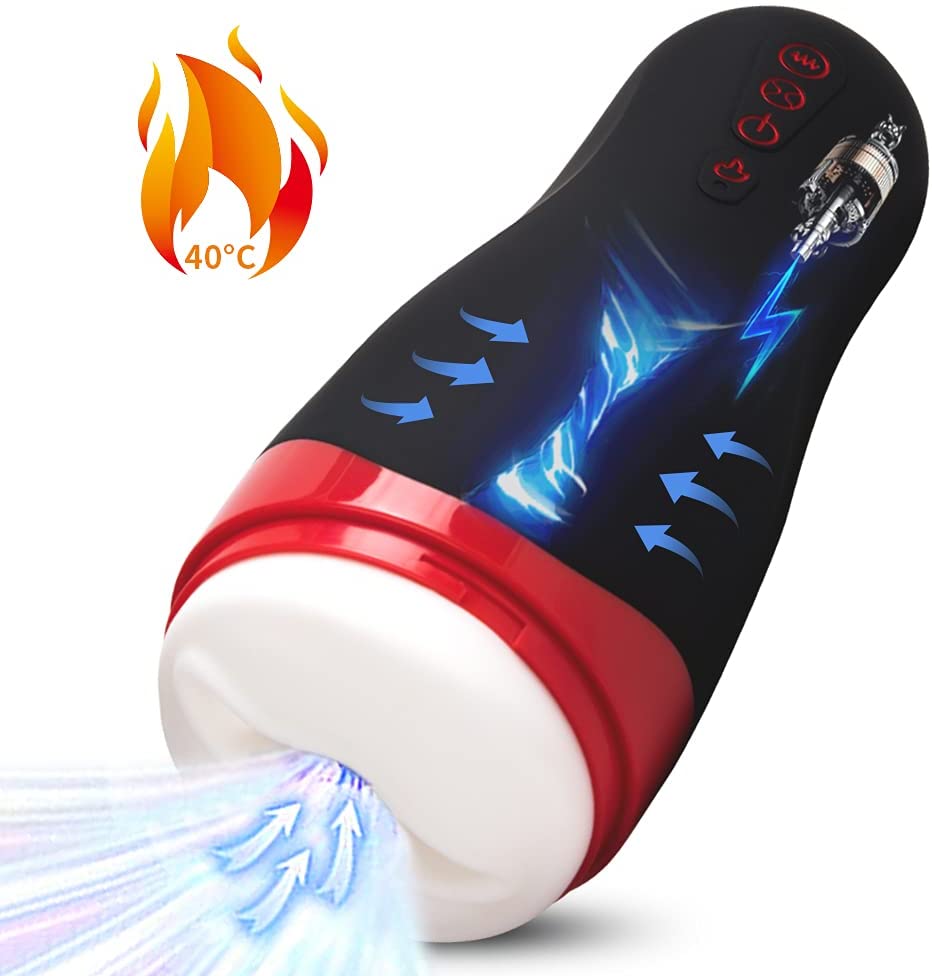 ToyCod Automatic Sucking Male Masturbator Cup with Heating Suction 5 Vibrations, 3 in 1 Electric Vibrating Male Sex Toy for Men Pleasure, Blowjob Stroker Male Masterburbator Adult Toys Masturbation