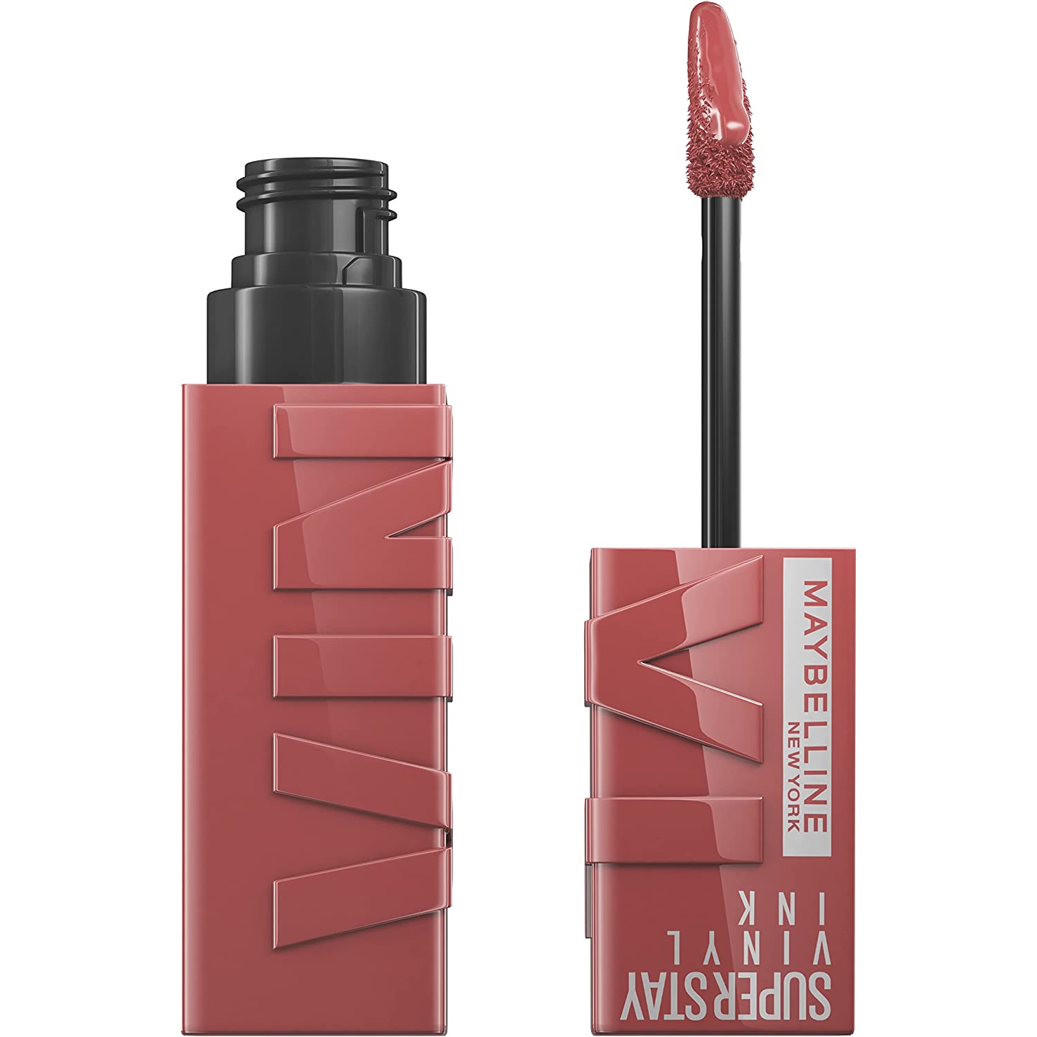 Maybelline Super Stay Vinyl Ink Longwear No-Budge Liquid Lipcolor, Highly Pigmented Color and Instant Shine, Cheeky, 0.14 fl oz